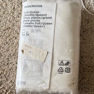 IKEA New Full/Queen Duvet Cover Set - Cream